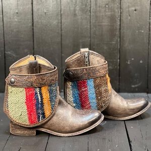 SOLD Upcycled Frye Boots, Booties, Ankle Boots